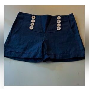knitted dove blue nautical shorts size XL